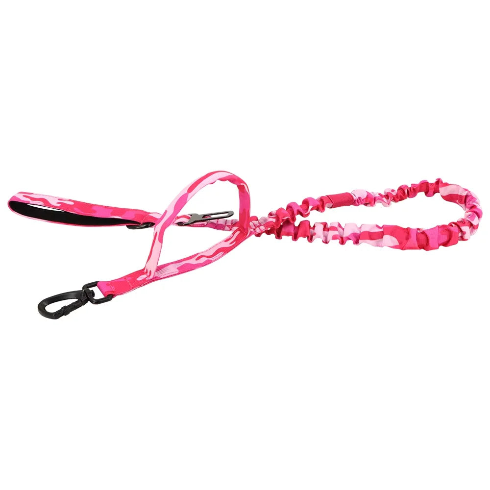 Adjustable Tactical Nylon Dog Leash With Quick Release Buckle