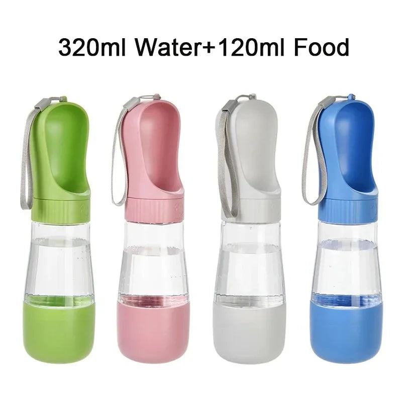 Portable Dog Water Bottle And Food Container For Travel