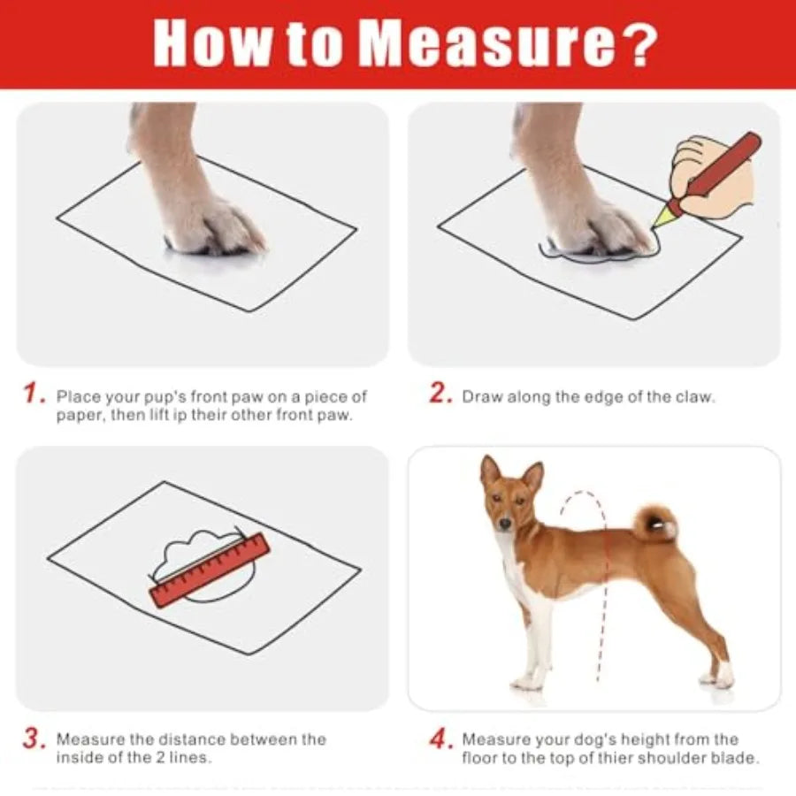 Waterproof Non Slip Dog Suspender Boots For Rain And Snow
