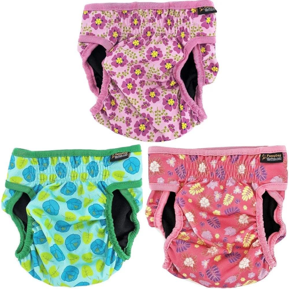Female Dog Diapers With Absorbent Pads For Waterproof Leakproof Protection