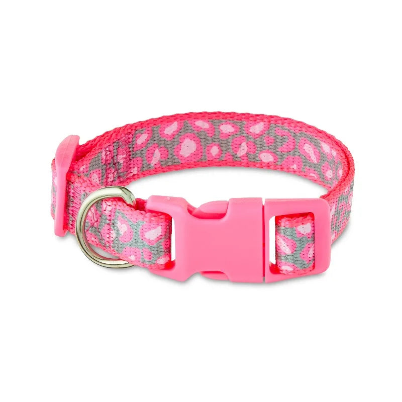 Reflective Adjustable Polyester Dog Collar for Everyday Visibility