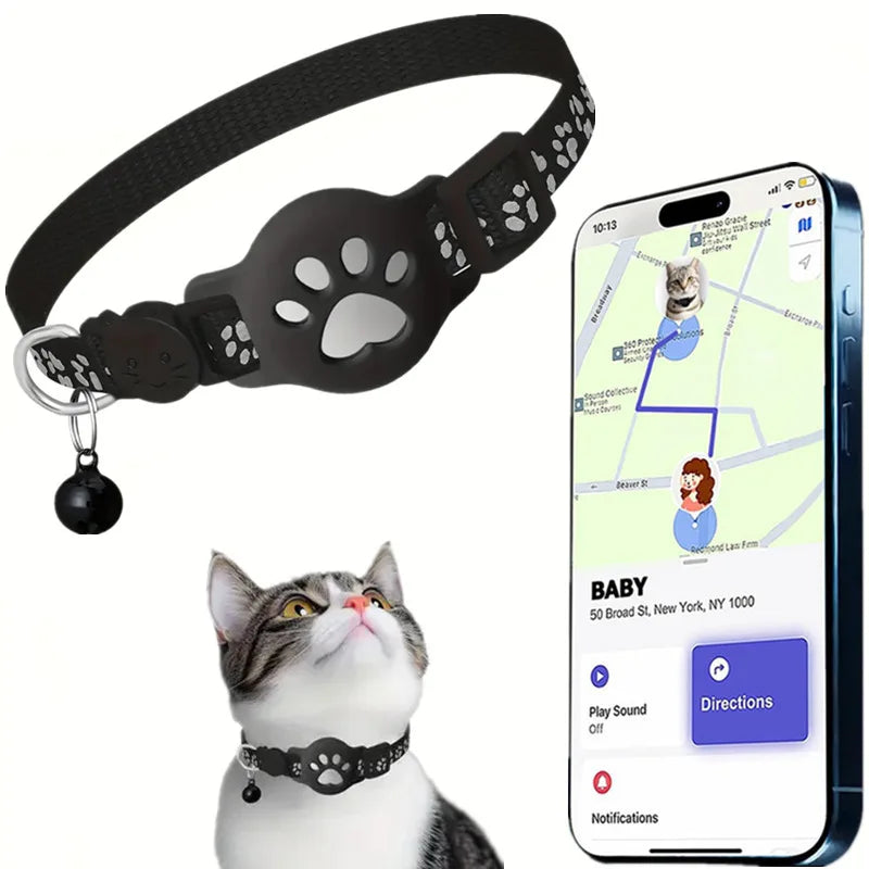 Reflective Paw Cat Collar Breakaway Waterproof Anti-Lost For Kittens
