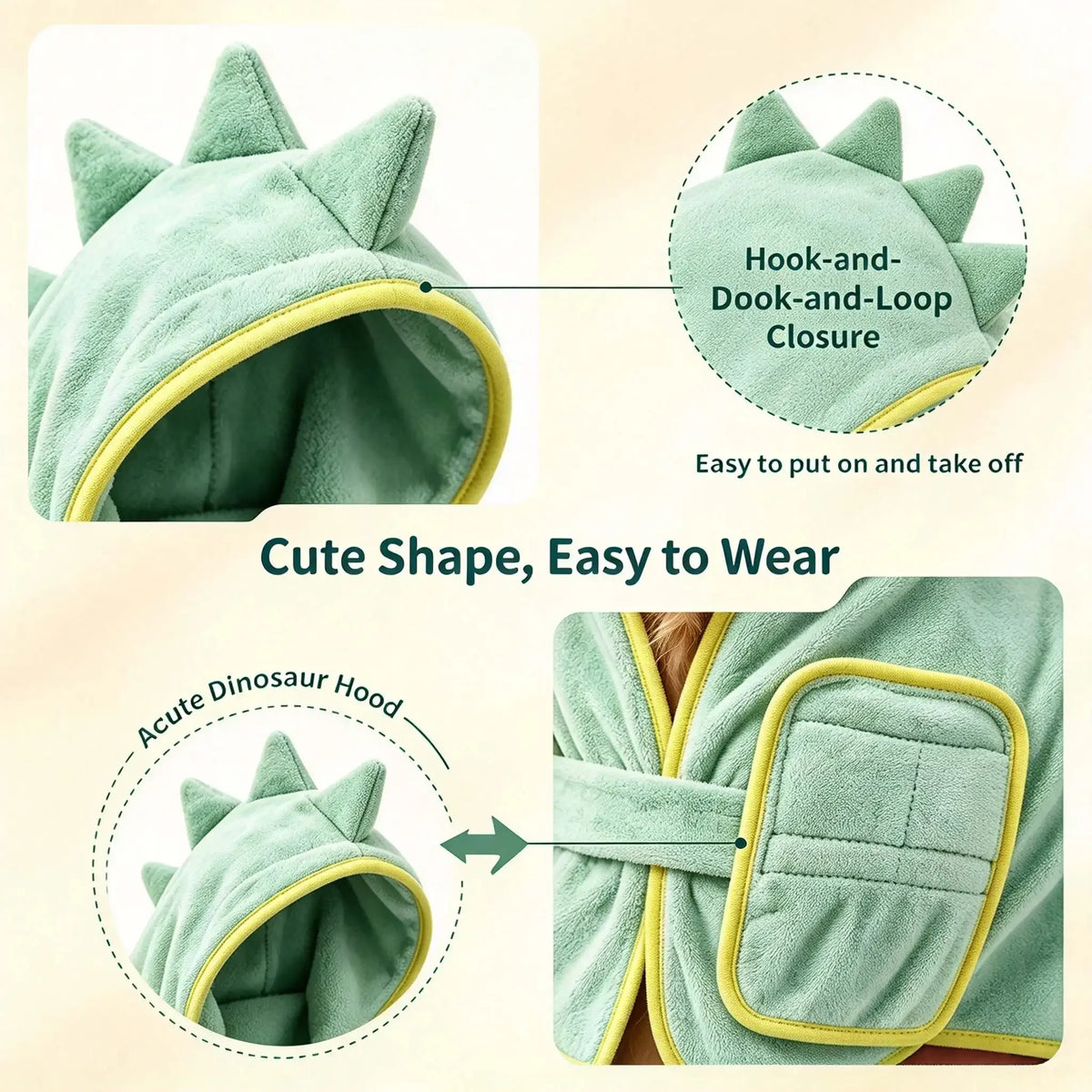 Soft Absorbent Cotton Dog Bathrobe Full Wrap Towel for Pets