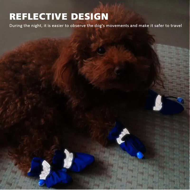 Antiskid Waterproof Puppy Dog Shoes Soft Soled Winter Boots