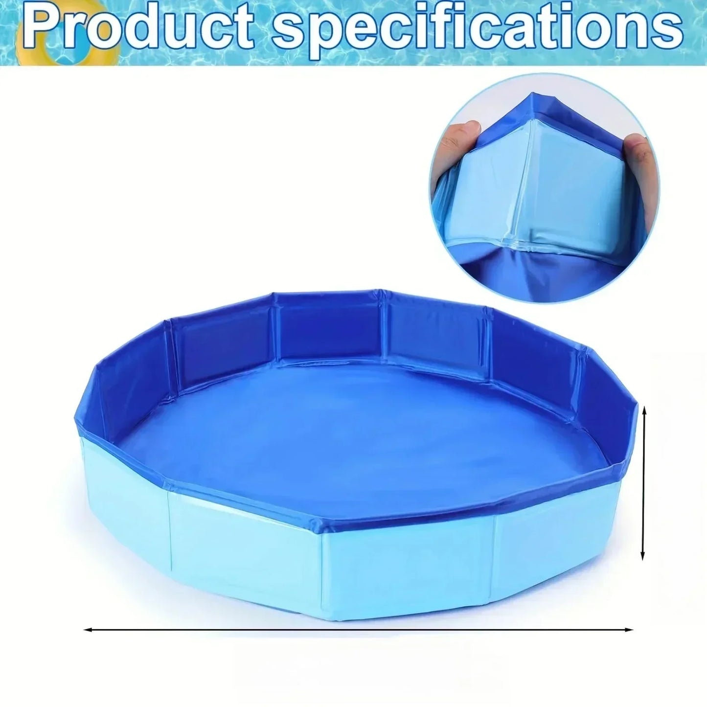 Foldable Portable Pet Bathing Pool For Dogs And Cats