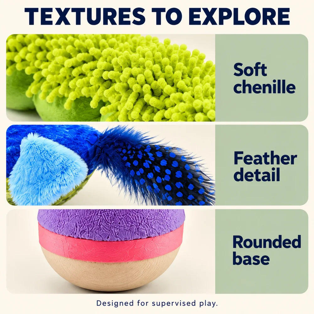 Zoe Interactive Cat Toys With Wobble Caterpillar And Chirping Bird