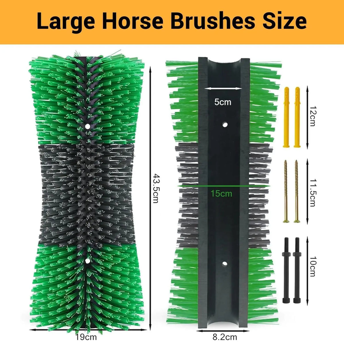 Livestock Grooming Brush for Horses, Cattle, Goats, Sheep and Pigs