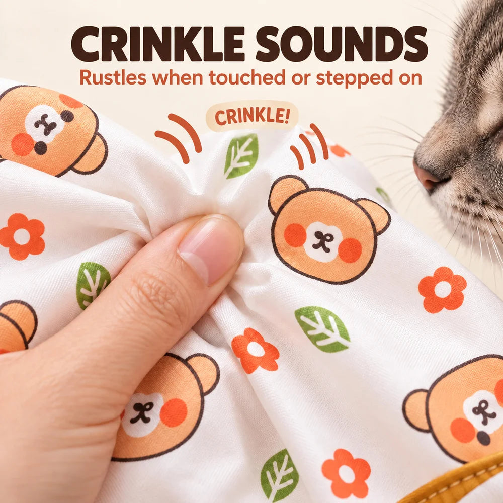 Zoe Cat Scratcher Lounger With Crinkle Tunnel And Hanging Toys