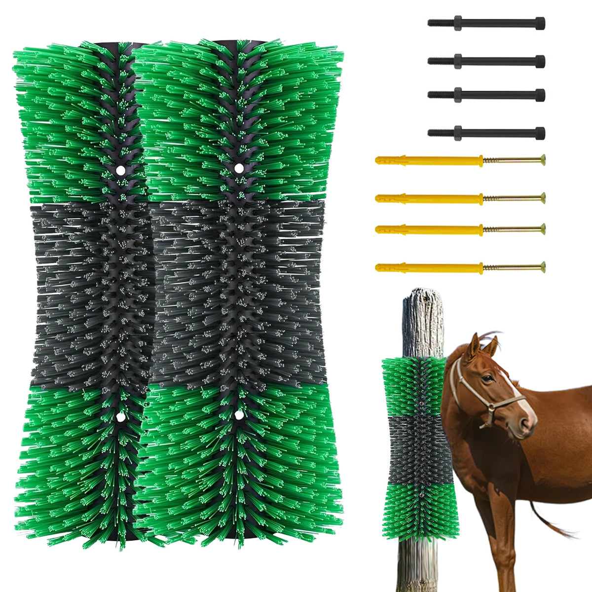 Livestock Grooming Brush for Horses, Cattle, Goats, Sheep and Pigs