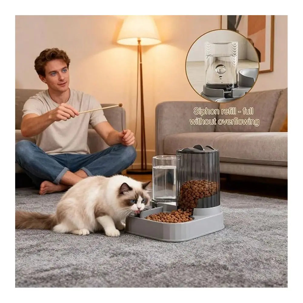 Automatic Cat Feeder With Quantitative Feeding And Large Capacity