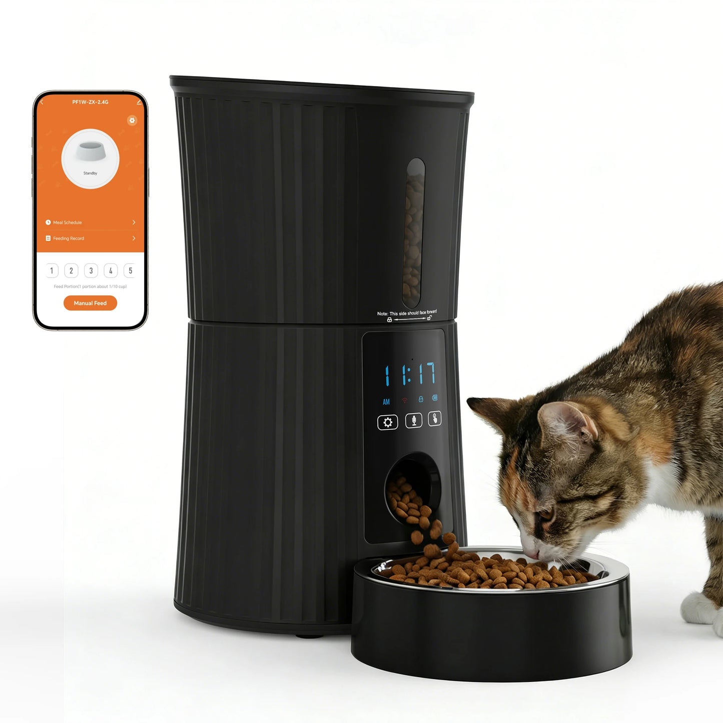 JHK Automatic Cat Feeder With WiFi App Control And Digital Timer