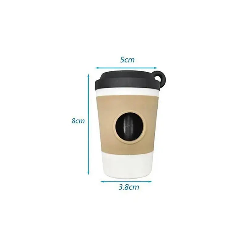 Portable Dog Poop Bag Dispenser Coffee Cup Waste Storage Box