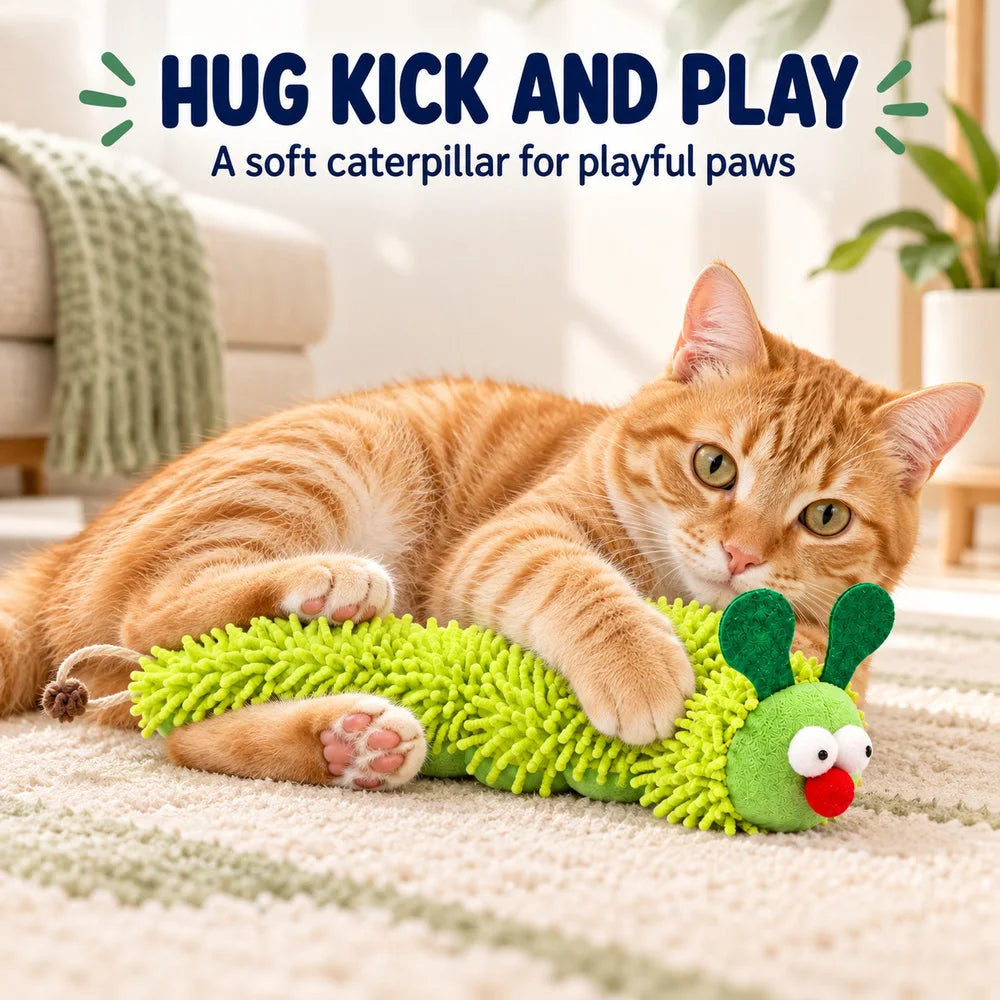 Zoe Interactive Cat Toys With Wobble Caterpillar And Chirping Bird