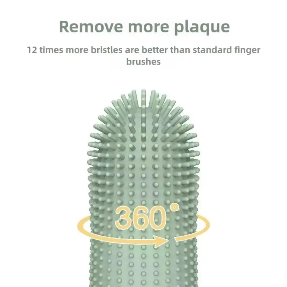 Silicone Finger Toothbrush For Dogs And Cats Dental Care 360