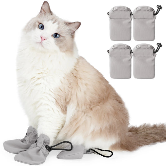 Waterproof Anti Scratch Cat Paw Covers With Adjustable Drawstrings