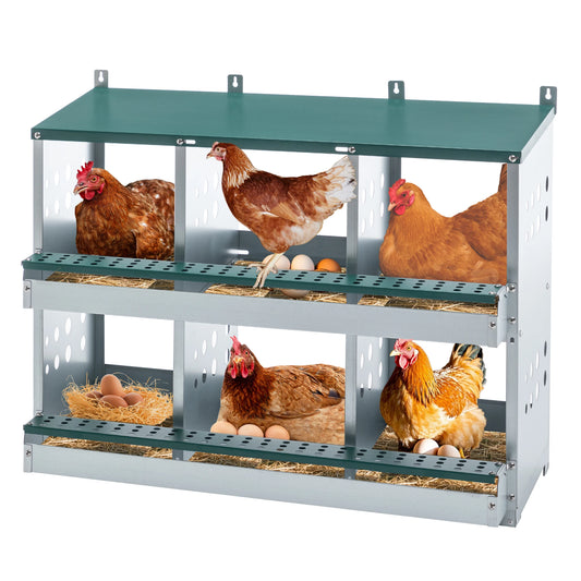 Gihauvia Galvanized Steel Roll Away Chicken Nesting Box For Coops