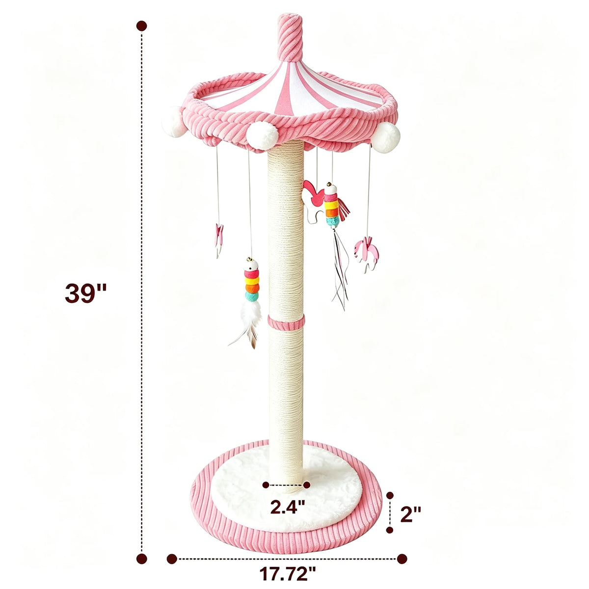 CWV Interactive Cat Tree Tower Featuring Rotating Feather Teaser