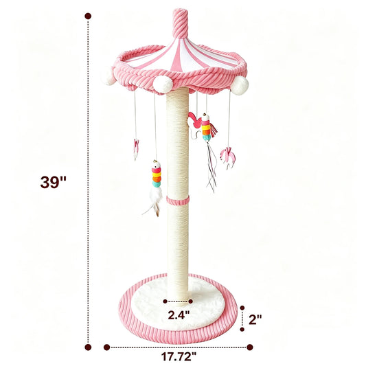 CWV Interactive Cat Tree Tower Featuring Rotating Feather Teaser