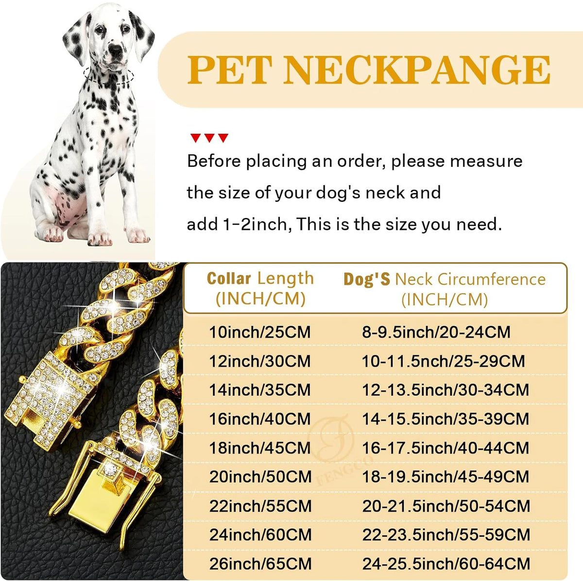 Elegant Stainless Steel Chain Collar For Dogs And Cats