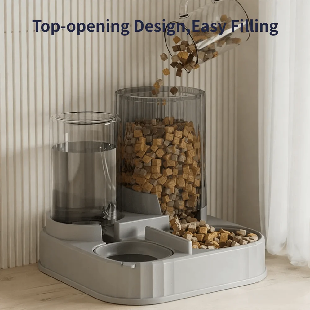 Automatic Cat Feeder With Quantitative Feeding And Large Capacity