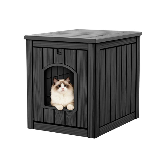 Waterproof Resin Cat And Dog House Kennel End Table