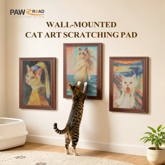 PAWZ Road Three Pack Wall Mounted Cardboard Cat Scratcher Boards