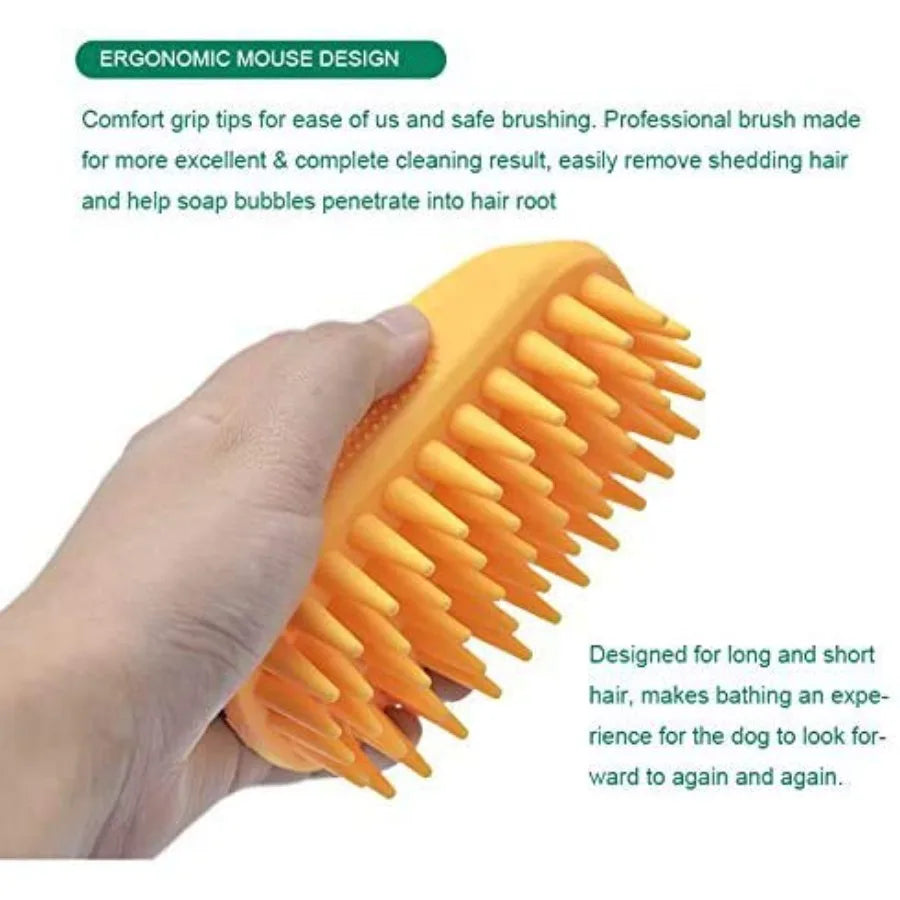Silicone Pet Shampoo Brush For Grooming Dogs And Cats