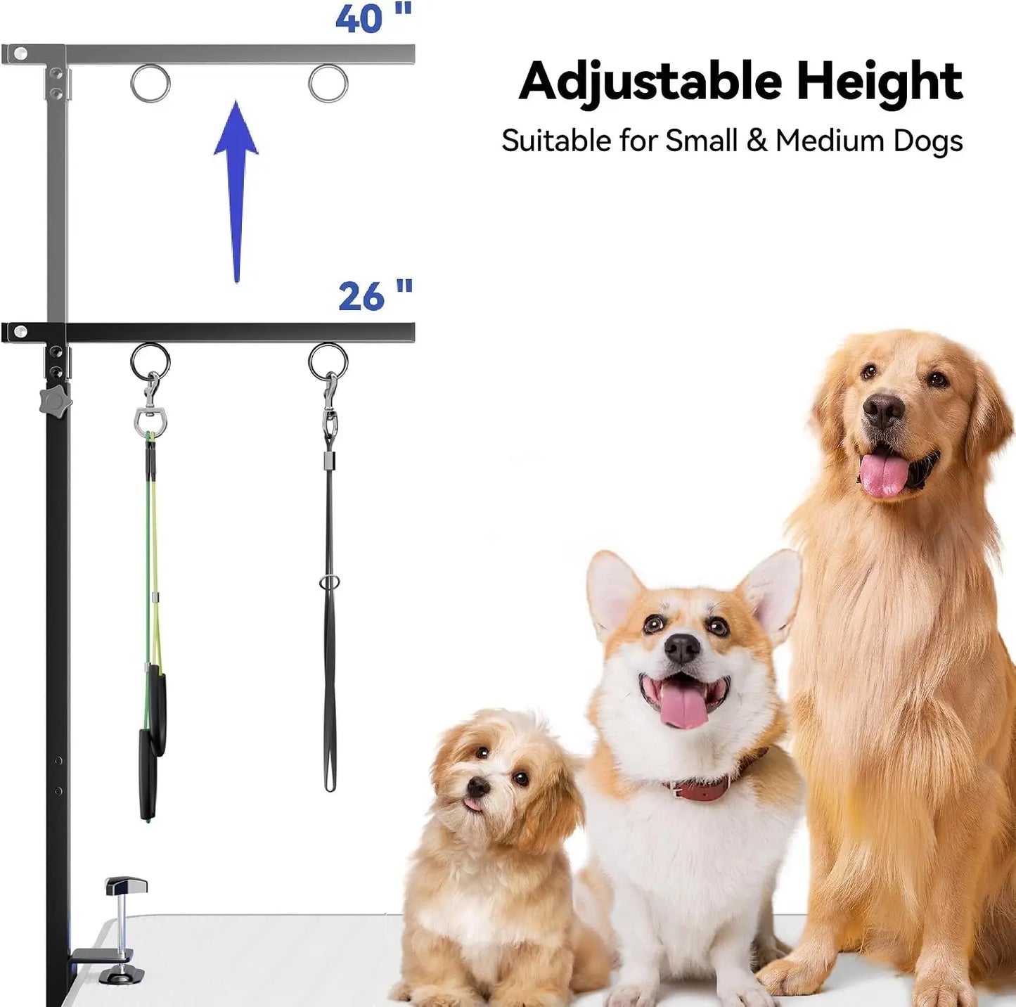 Professional Pet Grooming Hammock With Adjustable Table Clamp Sling