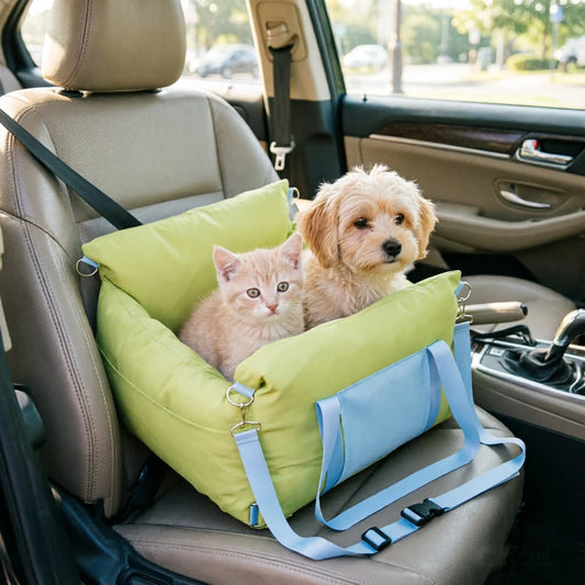 HiMISS Waterproof Dog Car Seat Booster With Safety Tether