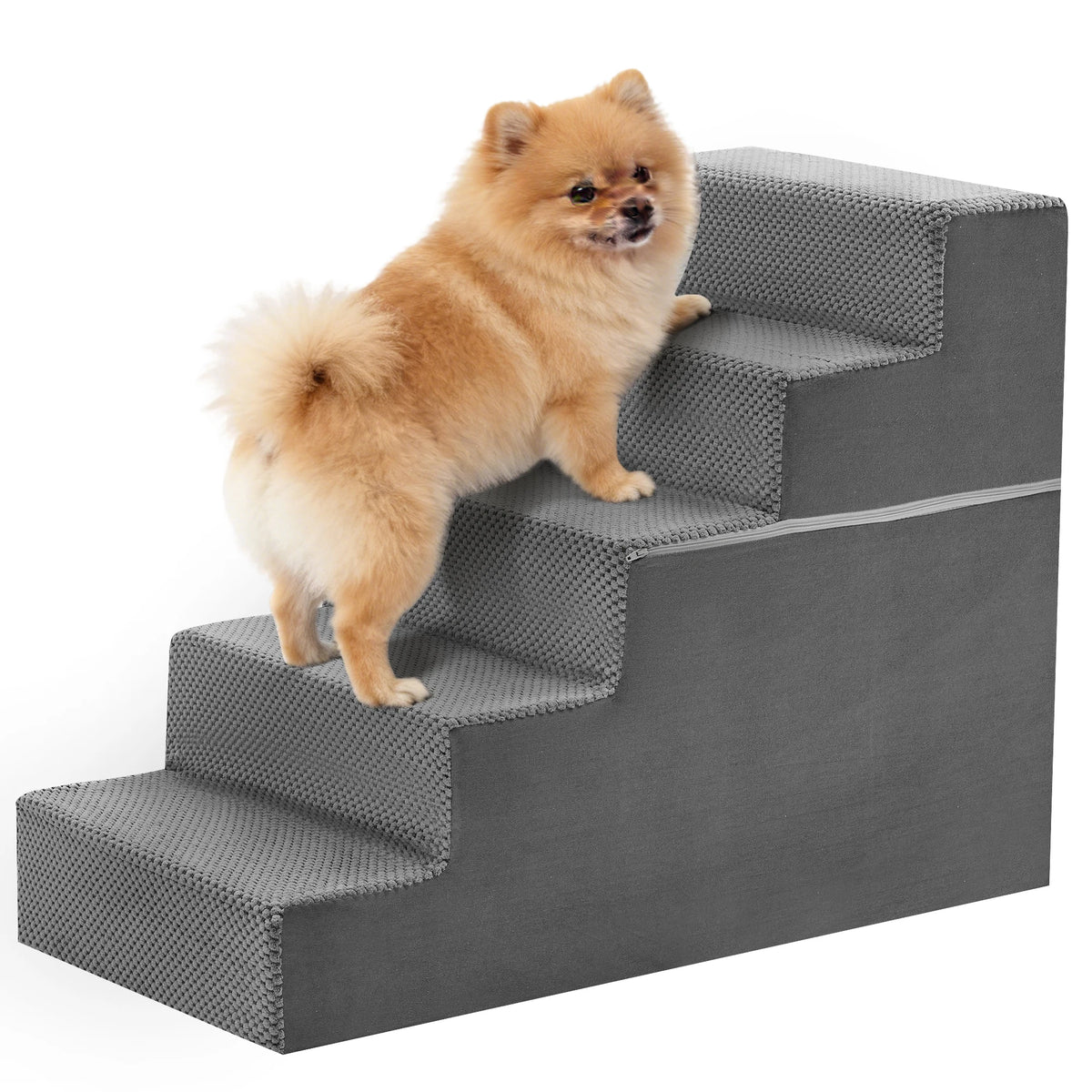 Soft Curved Dog Stairs For Pets Indoor Non Slip Ramp