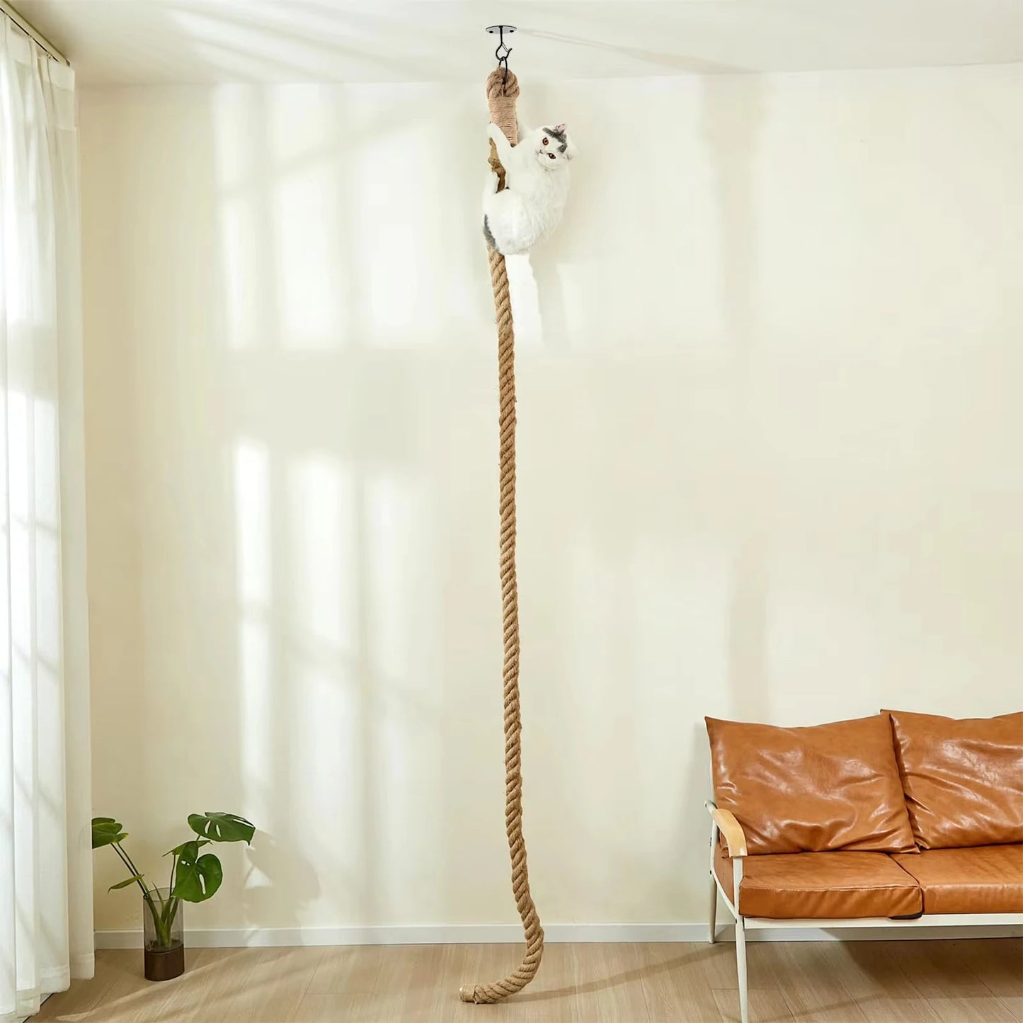 Indoor Cat Sisal Climbing Rope Interactive Scratching Post