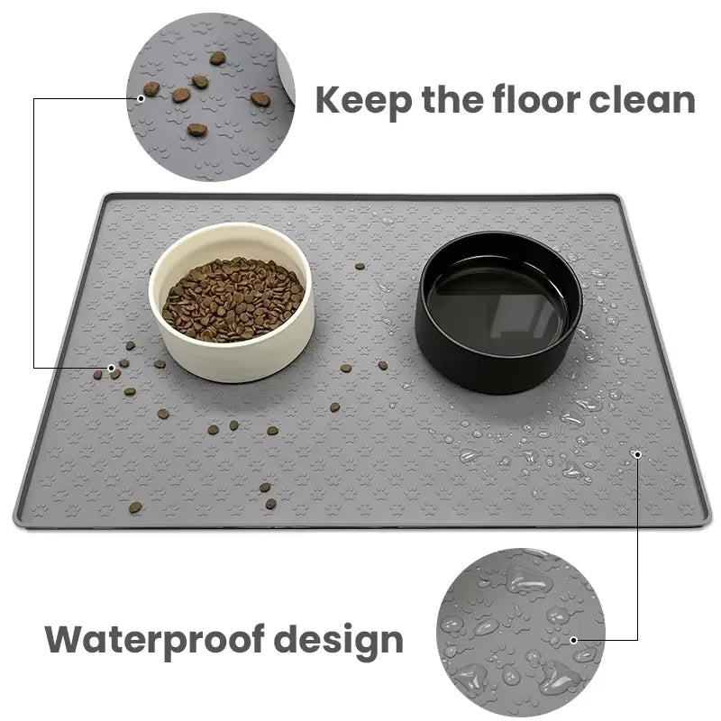 Elevated Wooden Cat Feeder With Three Stainless Steel Bowls
