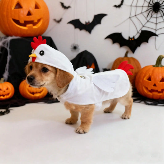 Premium Dog Chicken Costume Halloween Pet Party Cosplay Outfit