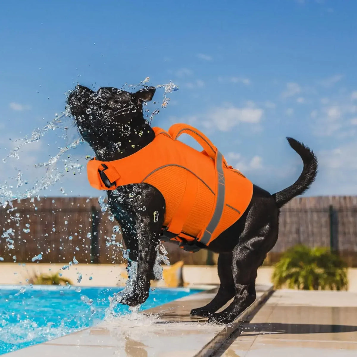 Bxx Professional Mesh Dog Life Jacket Ergonomic Rescue Handle Design