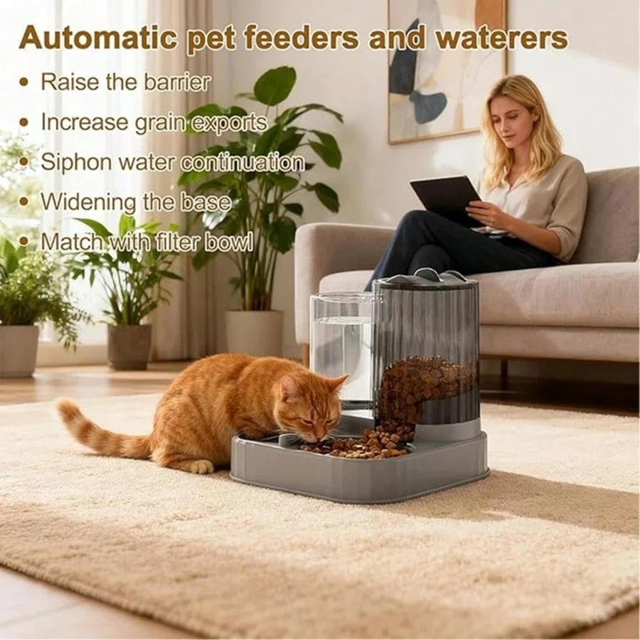 Automatic Cat Feeder With Quantitative Feeding And Large Capacity