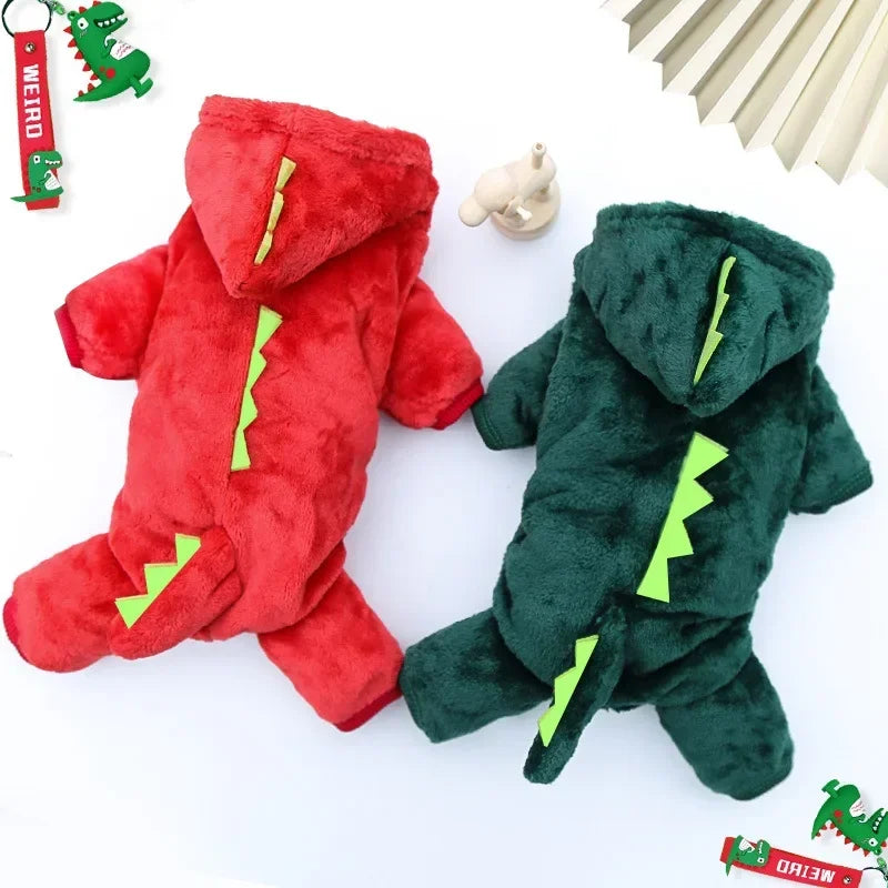 Wangmeow Comfy Fleece Dog Jumpsuit Warm Winter Pet Apparel