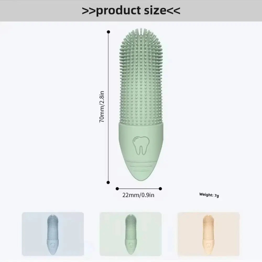Silicone Finger Toothbrush For Dogs And Cats Dental Care 360