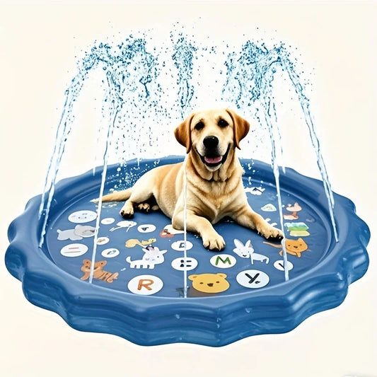 Heavy Duty Outdoor Dog Bath Basin With Water Spray Cooling