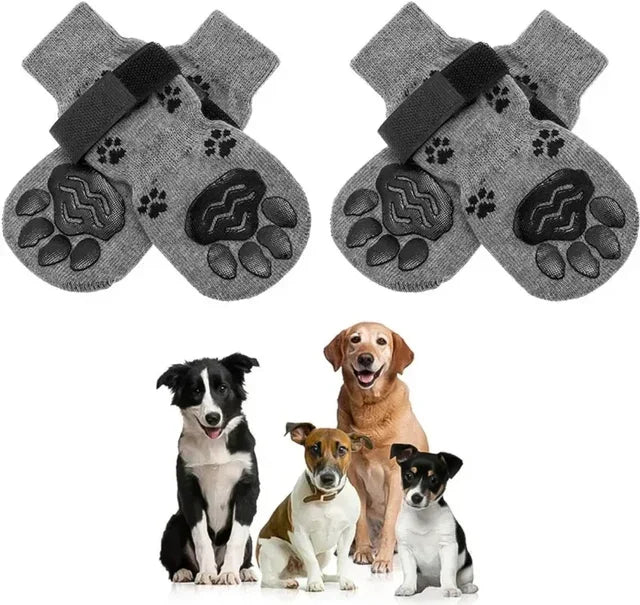 Adjustable Non Slip Dog Socks Soft Pet Paw Protection Covers