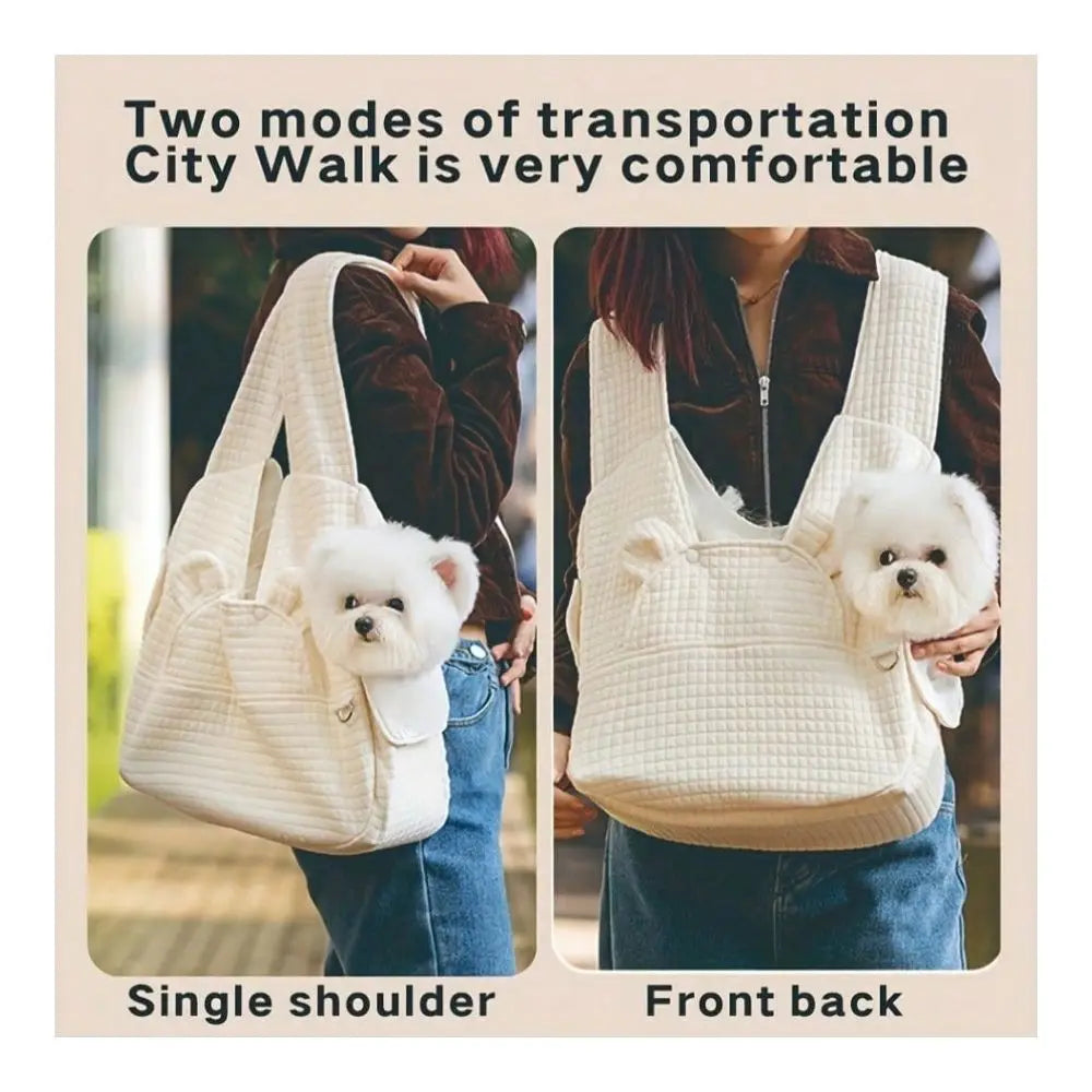 Fluffy Pet Carrier Backpack With Breathable Cotton Lining