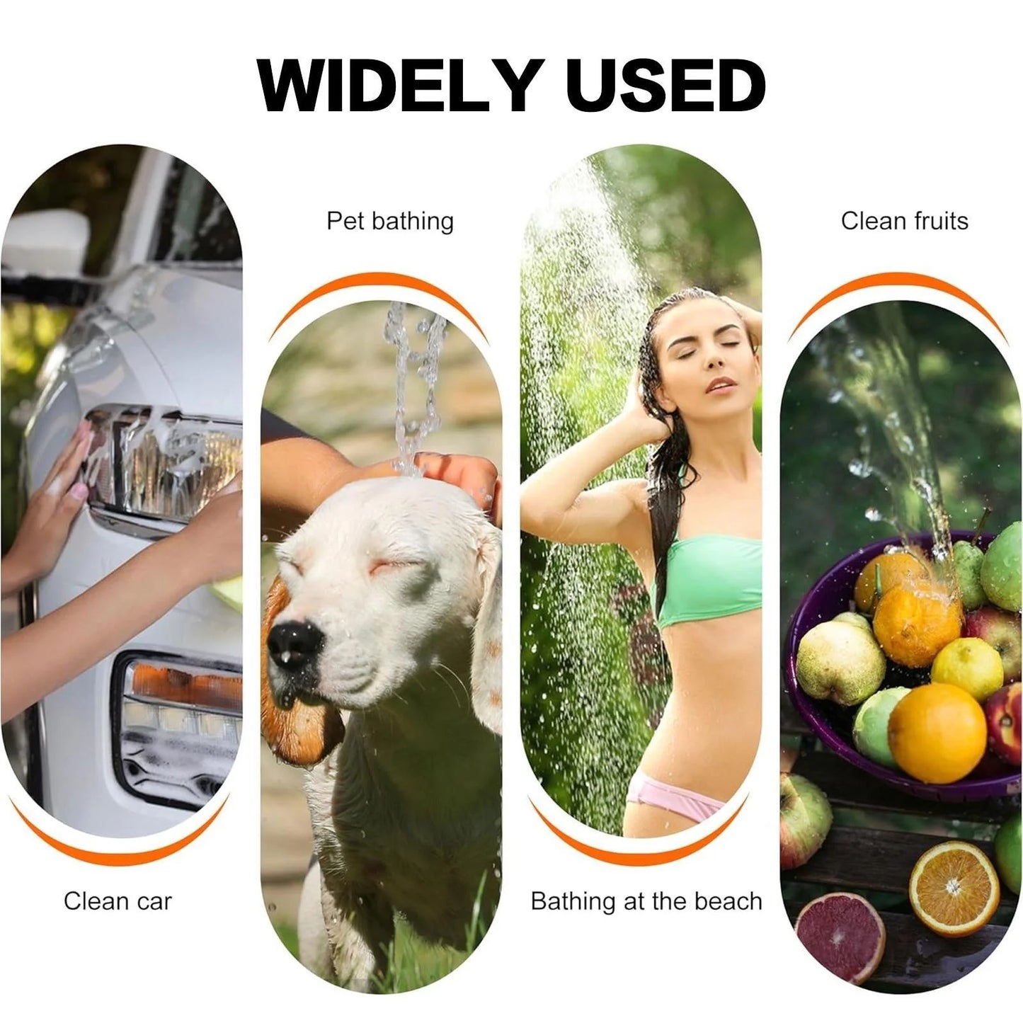 Rechargeable Handheld Outdoor Shower Sprayer For Pets And Gardening