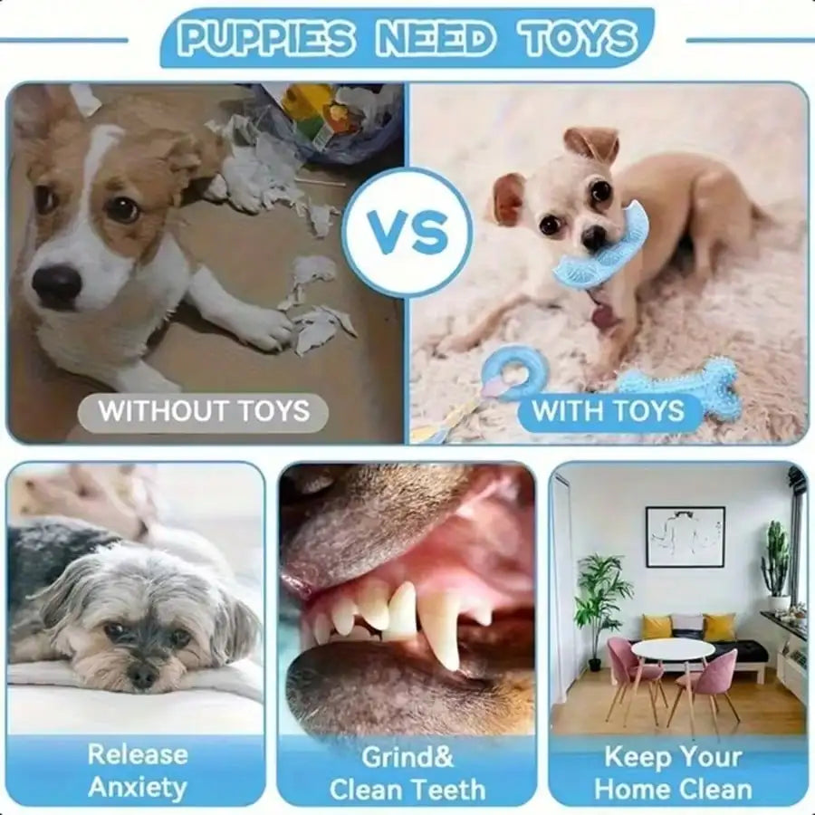 Professional Interactive Fleece Dog Chew And Rope Toy Set
