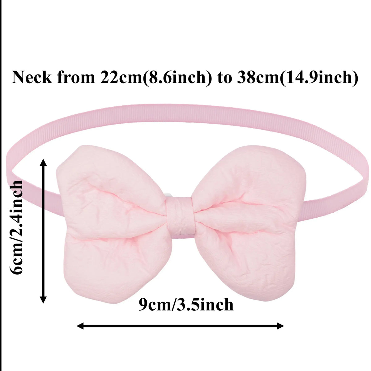 Quilted Pet Bow Tie Set For Dogs Cats Party Accessory
