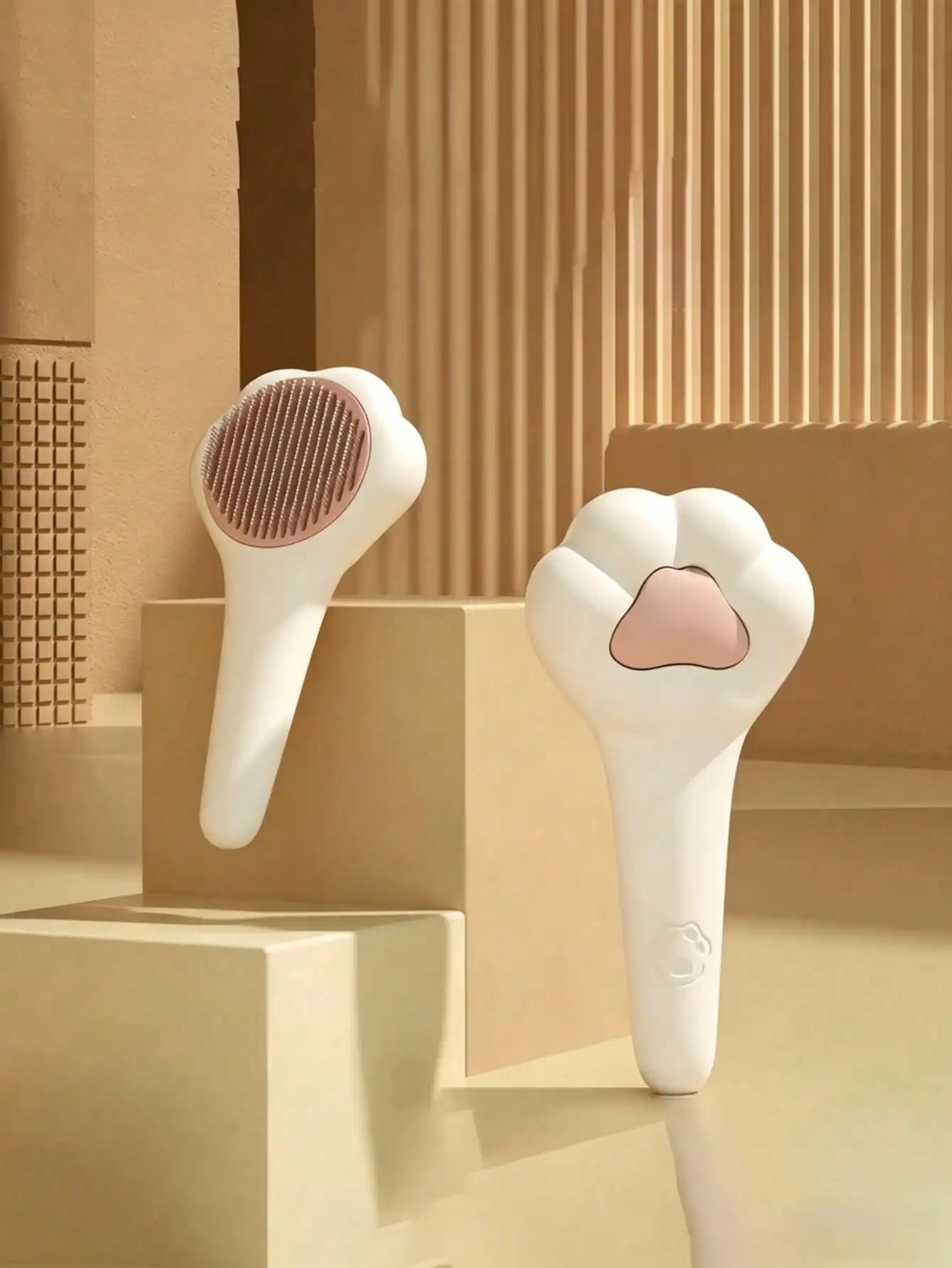 Cat Deshedding Brush And Massage Comb 2 In 1 Groomer