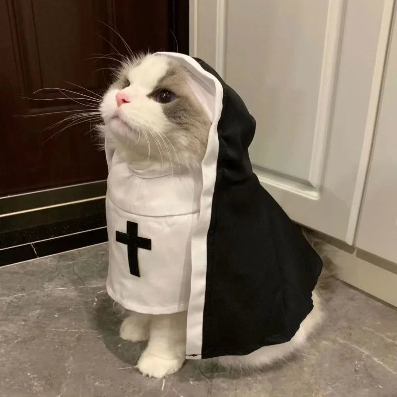 DKSTINYE Kitten Jesus Pet Costume For Dogs And Cats Parties