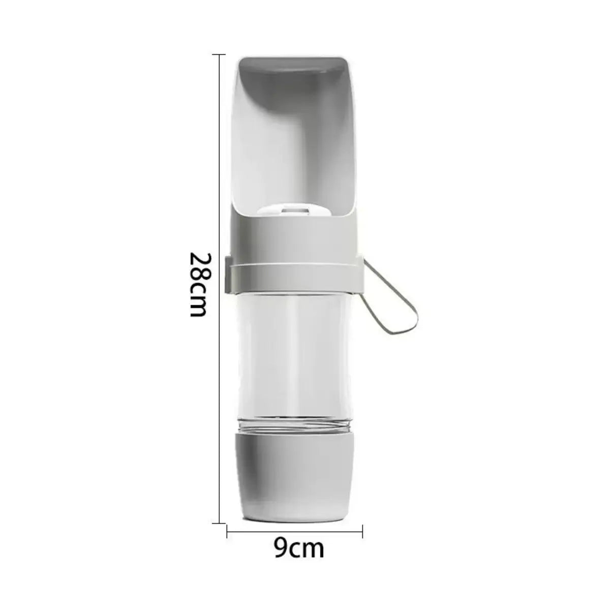Wooden Pet Water Bottle With Food Storage Container For Dogs