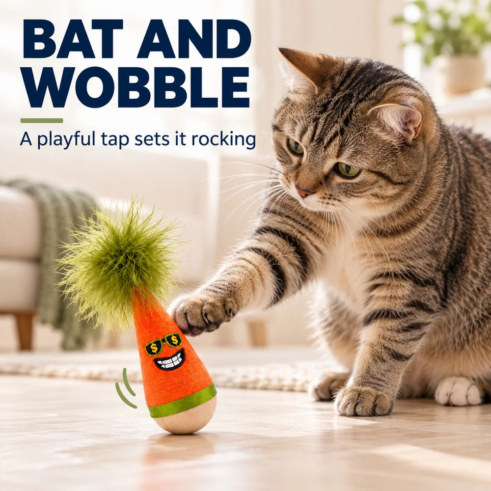 Zoe Interactive Cat Toys With Wobble Caterpillar And Chirping Bird