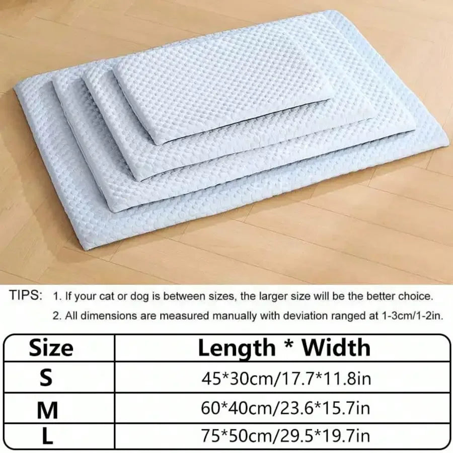 Breathable Cotton Cooling Cat Bed With Thick Comfortable Padding