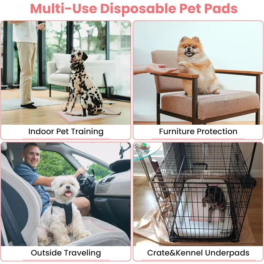 Disposable Puppy Training Pads Ultra Absorbent Leak Proof Quick Dry