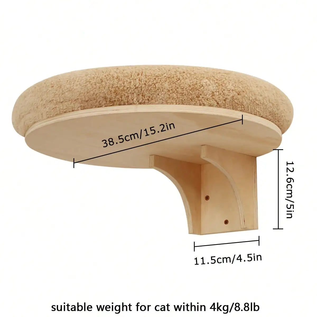 Wall Mounted Cat Rope Bridge With Sisal And Solid Wood